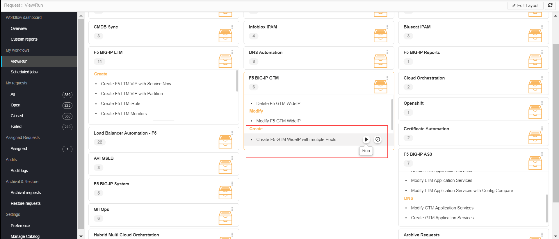 F5 Create Vip Create F5 GTM WideIP with Multiple Pools