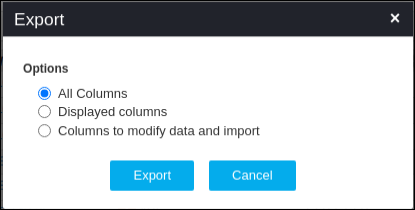 Export Device Details