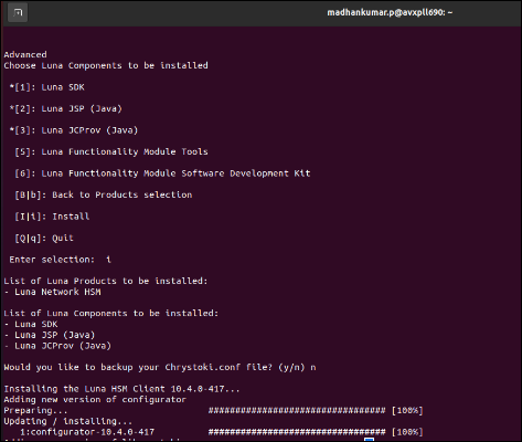 Luna Support Steps the Configure the Luna Client