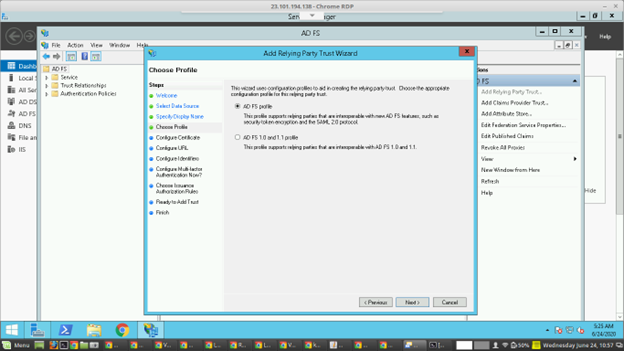 ADFS Integration