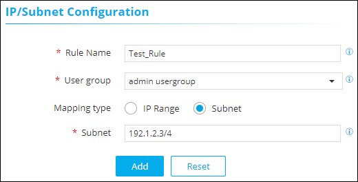 Configuring the IP Restrictions