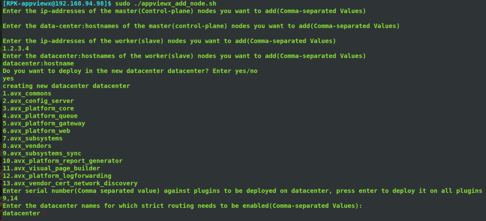 Adding a Node to the Cluster