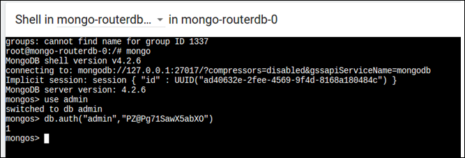 Accessing the Database Command Line