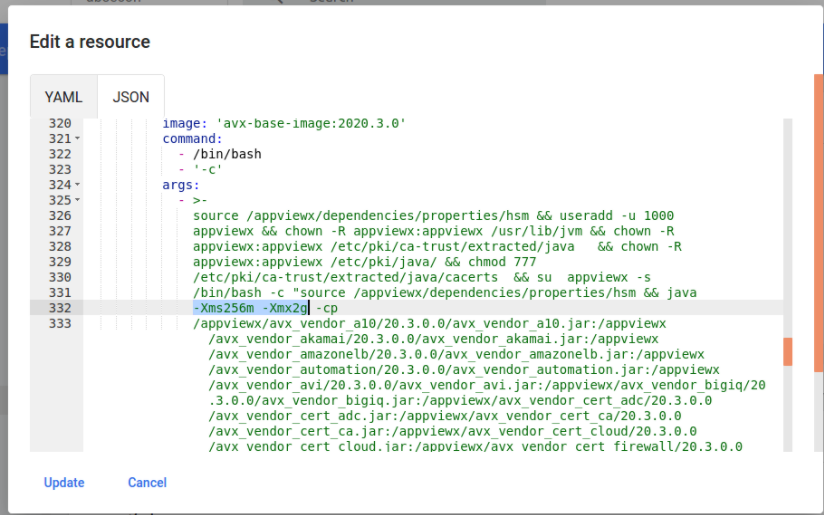 Changing the Memory for a Plugin