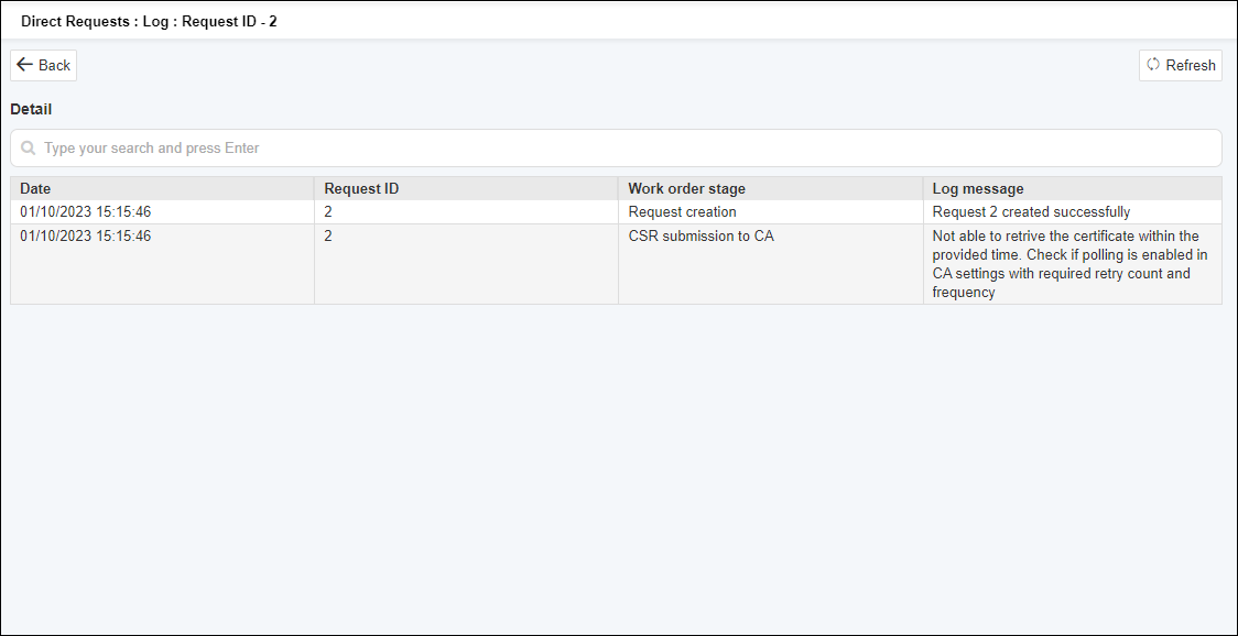 Onprogress Requests Direct Requests