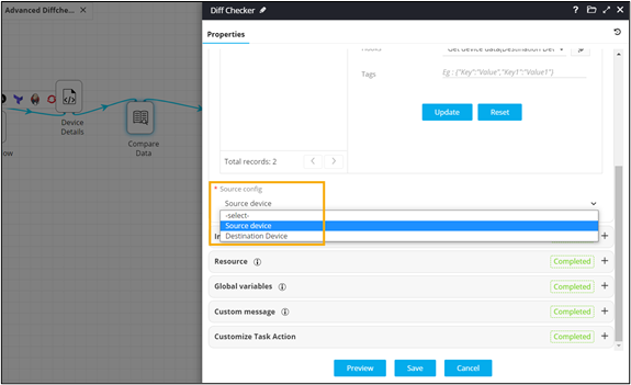 Configuring an Advanced Diff Checker