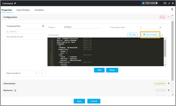Using Command Task in the Workflow