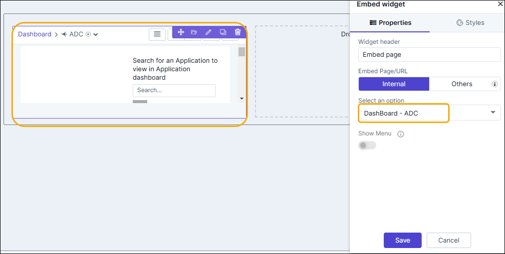 Embed page