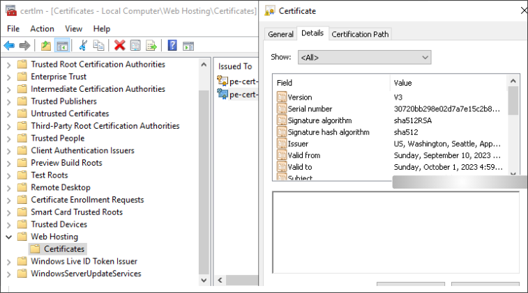 Python Use Windows Certificate Store Configuring AppViewX win-acme Client