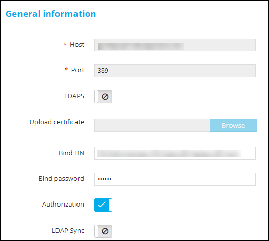 Configuring the LDAP Authentication