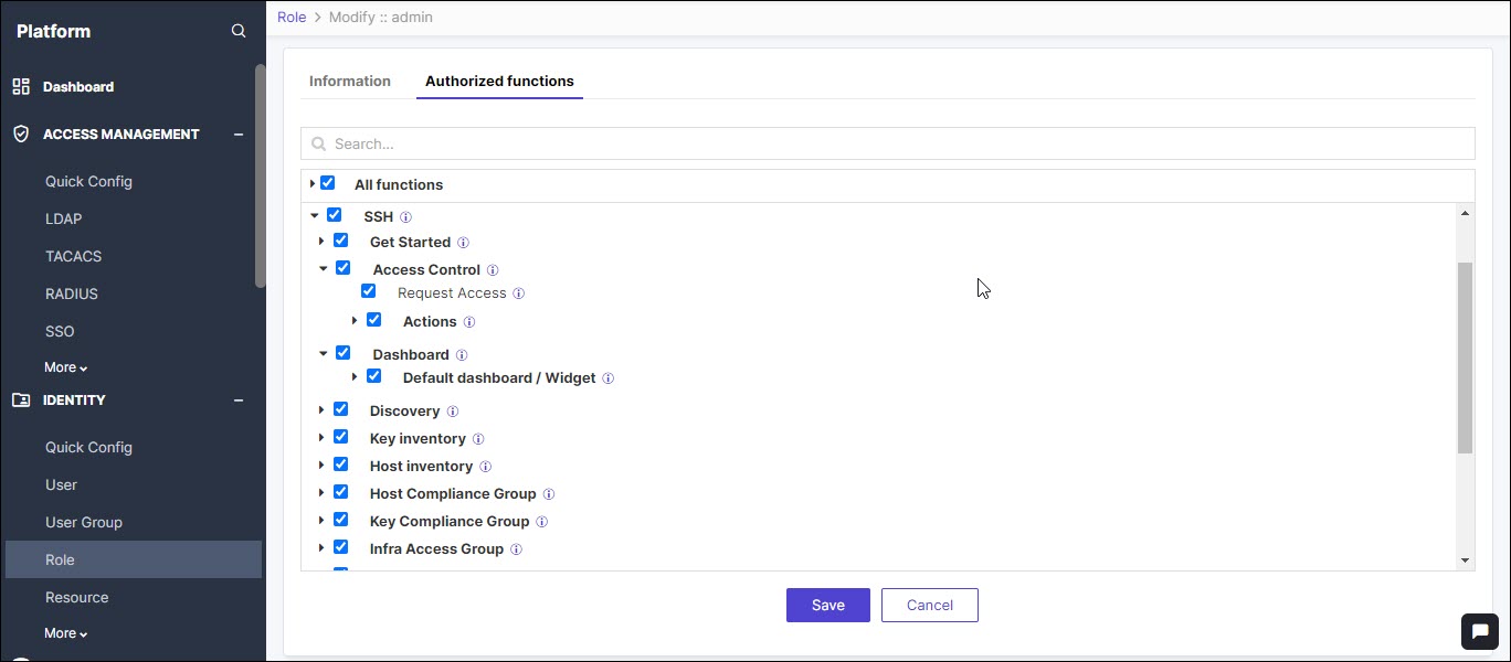 Setting ACF Permissions for Roles