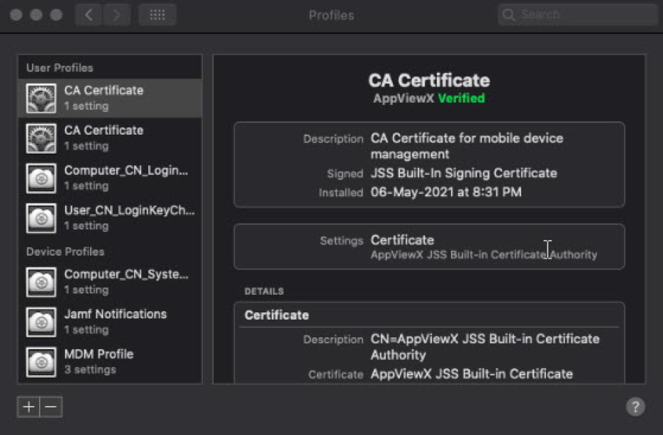 AppViewX Integration with MDM devices