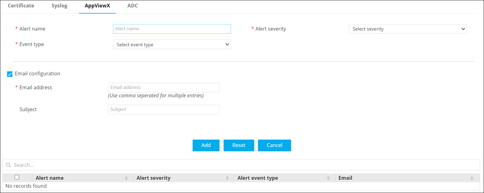 Configuring Alerts