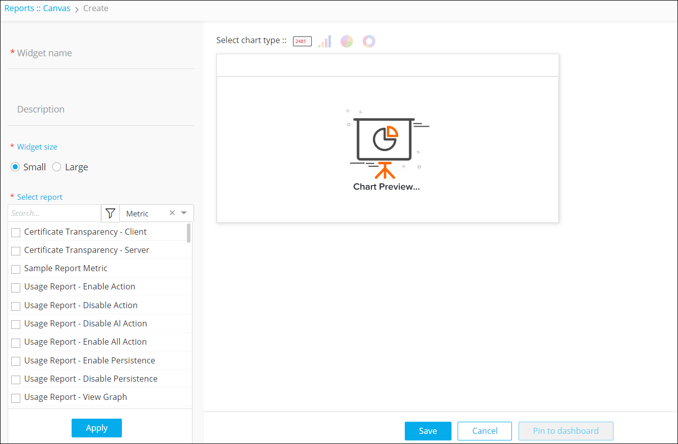 Report Widgets
